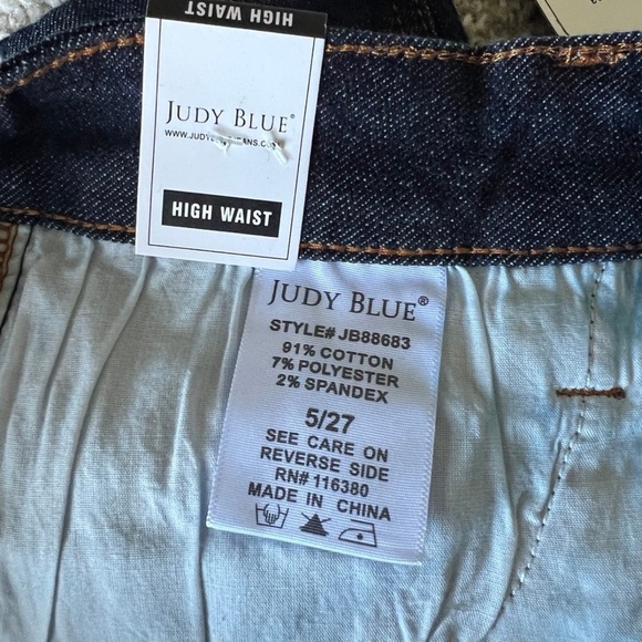 NWT. Judy Blue SARATOGA SPRINGS HIGH RISE EMBROIDERED POCKET SKINNY - Picture 5 of 5